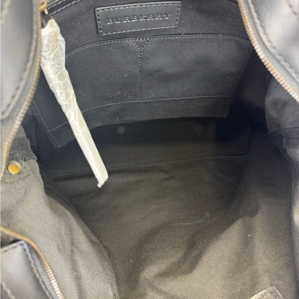 Burberry Black Utility Canvas Arley Travel Unisex Tote Bag - Picture 9 of 13